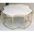 Fashion small round irregular stainless steel coffee table small round side table